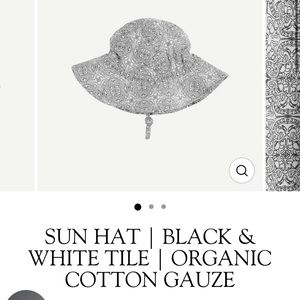 Kate Quinn Black & White Tile Sunhat XXL